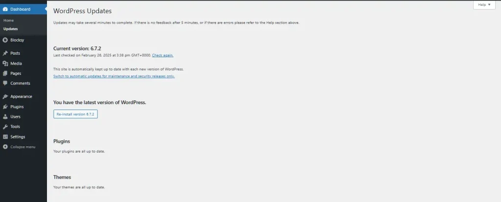 wordpress-update